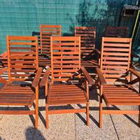 Set di 6 sedie reclinabili Ikea Applaro