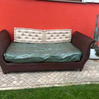 Divano in rattan originale