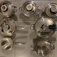 BATTERIA PENTOLE PLATINUM 7 PZ GAS - INDUZIONE
