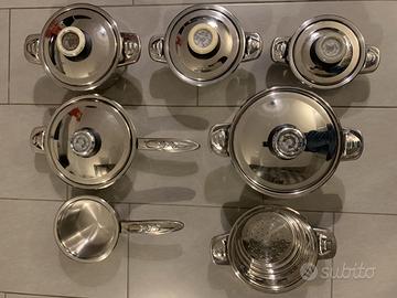 BATTERIA PENTOLE PLATINUM 7 PZ GAS - INDUZIONE