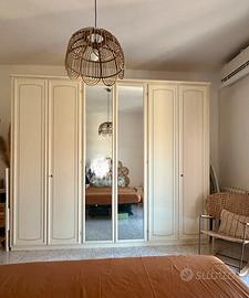 Armadio 6 ante in legno massello made in italy