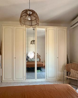 Armadio 6 ante in legno massello made in italy