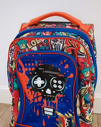 Trolley Scuola Young Boy Gaming con Luci