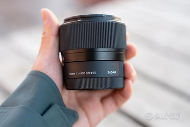 Sigma obbietivo 56mm-F/1.4(C) E-Mount lens