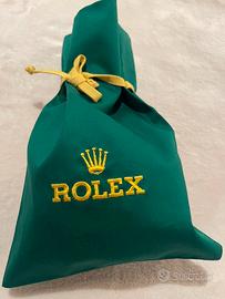 Rolex Borsa Con Logo Verde, Nuova