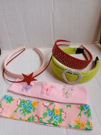 Quattro Cerchietti & Due Fasce per Capelli daBimba