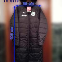 Giaccone nero lungo Sassuolo calcio Puma/Mapei