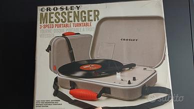 CROSLEY MESSENGER Giradischi Valigetta NUOVO