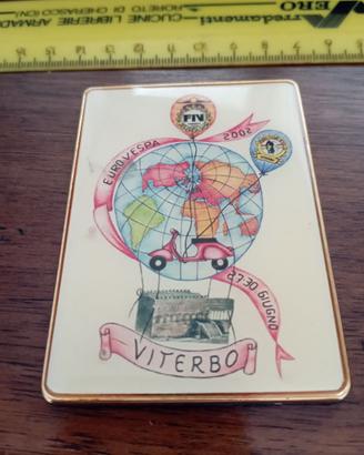 placchetta vespa Eurovespa Viterbo 2002