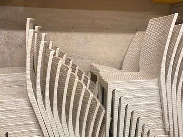 sedie da giardino rattan