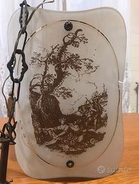 Lampadario vintage per scala o corridoio