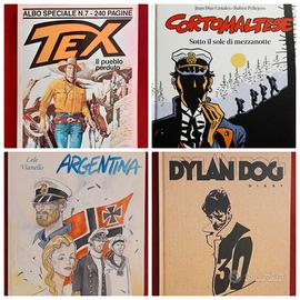 Libri fumetto e novels con sketch originale autore