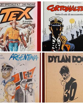 Libri fumetto e novels con sketch originale autore