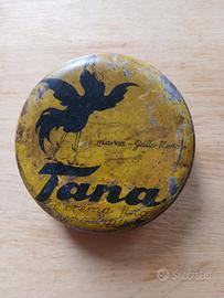 SCATOLA LATTA TANA GALLO NERO CREMA CALZATURE