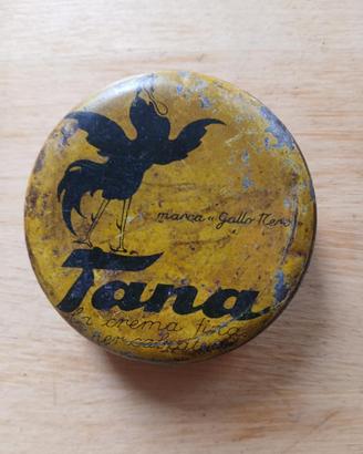 SCATOLA LATTA TANA GALLO NERO CREMA CALZATURE