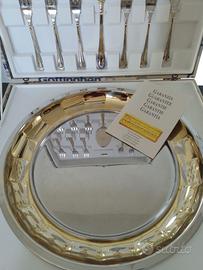 Set posate e vassoio per dolce Gottighen MAI USATO