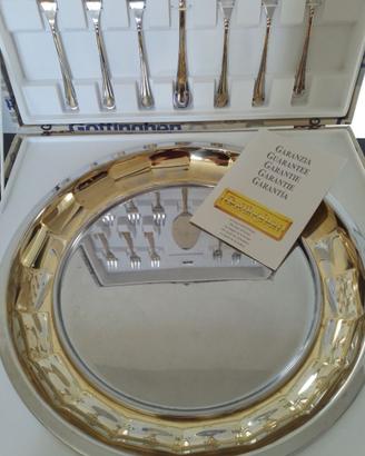 Set posate e vassoio per dolce Gottighen MAI USATO