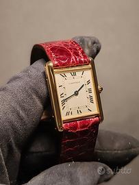 Orologio Cartier Tank Quartz oro 18k