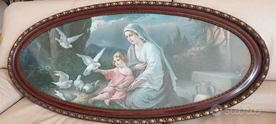 QUADRO  DEVOZIONALE  OLIO SU TELA 