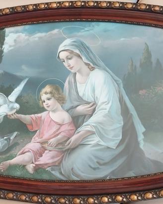 QUADRO  DEVOZIONALE  OLIO SU TELA 