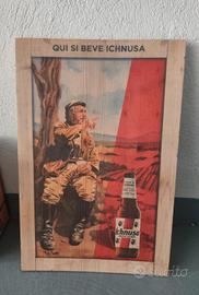 Quadro Insegna in Legno Birra Ichnusa