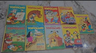 Lotto 9 Fumetti TOPOLINO Libretto Anni 70 - Mondad