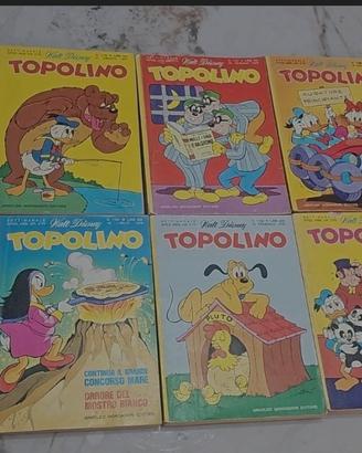 Lotto 9 Fumetti TOPOLINO Libretto Anni 70 - Mondad