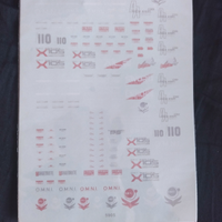 Water decals nuove per gundam rg-mg-pg