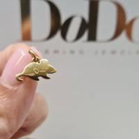Ciondolo Charm DoDo Topo in Oro 18 kt 2 Gr