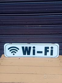 Insegna in metallo Wi-Fi