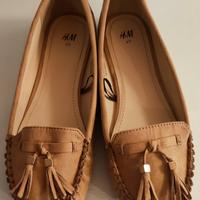 mocassino scamosciato H&M color cammello n37