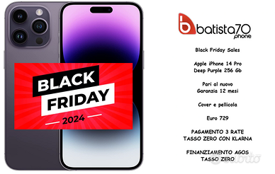 Black Friday Apple iPhone 14 Pro Deep Purple 256