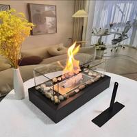 Camino caminetto a bioetanolo da tavolo in Vetro