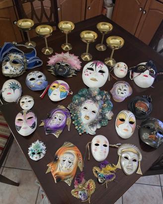 Collezione maschere Veneziane decorative da parete