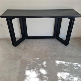 Tavolo Vintage design anni 70 nero 140x40(80)x74