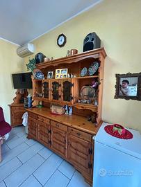 sala soggiorno mobili legno massiccio rustici