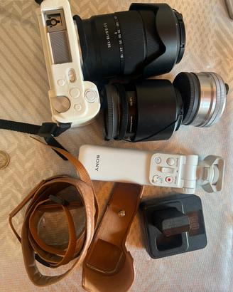 sony zev-10+ 3 obiettivi +accessori