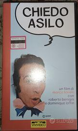 vhs film raro roberto benigni- chiedo asilo