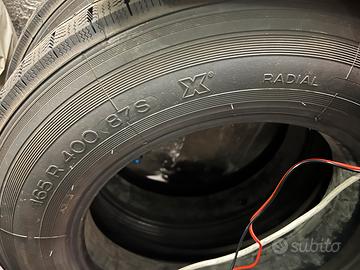 Treno di gomme Michelin X 165 R 400 nuove con came