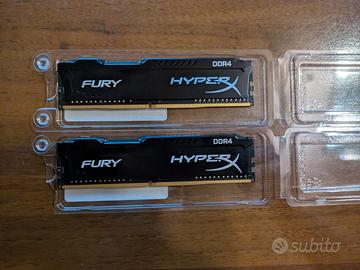 RAM 4GB x2 DDR4 Hyperx Fury