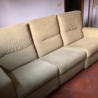 Divano a tre posti c/seduta estensibile elettrica