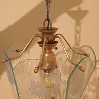 Lampadario anni 50 ottone stile Lanterna