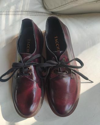 SCARPE STRINGATE BORDEAUX N. 40