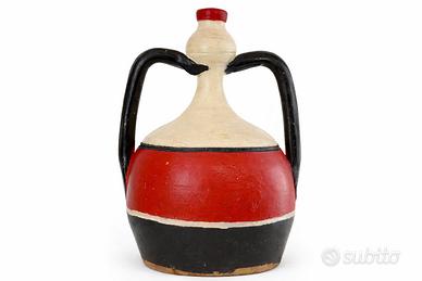 Anfora biansata pugliese in terracotta