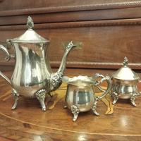 servizio te vintage teiera, zuccheriera e bricco 