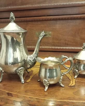 servizio te vintage teiera, zuccheriera e bricco 