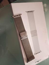Apple Watch Band Titanio Naturale Maglia Mil.se L