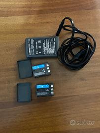 Carica batteria + coppia di batteria Canon