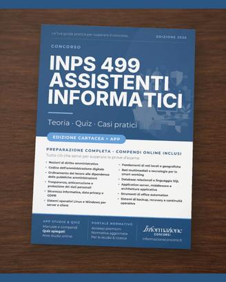 Manuale Concorso INPS 499 Informatici Completa