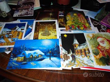 Biglietti d'auguri natalizi pasquali d'epoca retrò